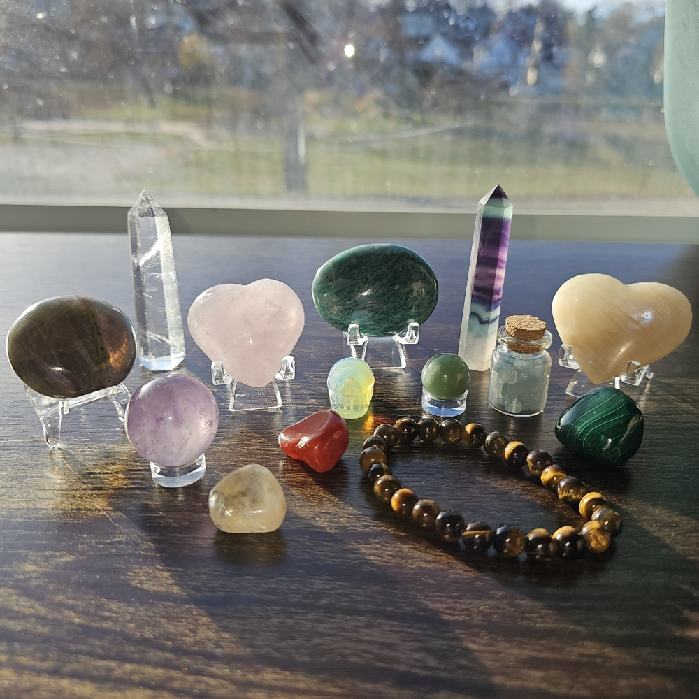 "New Beginning" 14 Pc Crystal Collection Intention Stones Set